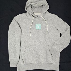 Dutch Bros Coffee Hoodie Medium Gray Windmill Logo Pullover